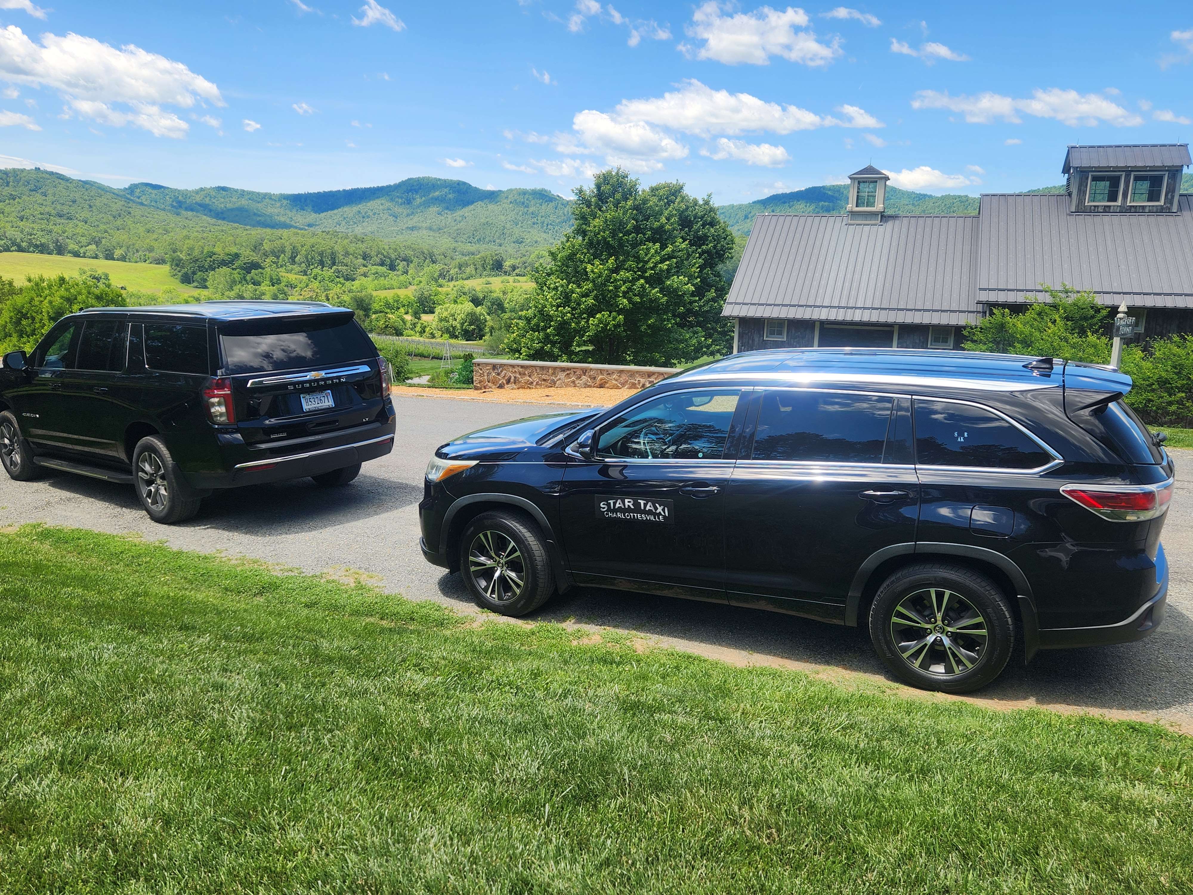 Star Taxi on a wine tour at Pipin Hill winery